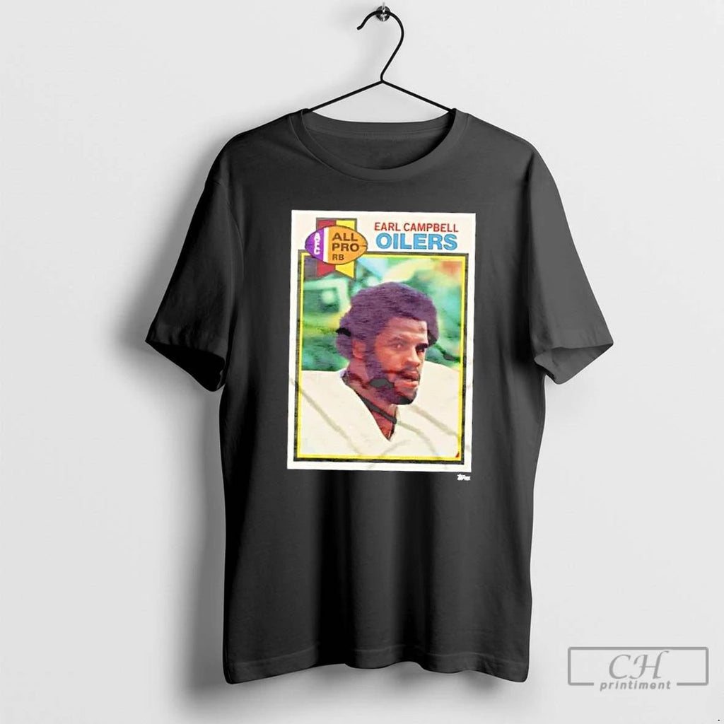Classic 1979 Topps Earl Campbell Oilers Football T Shirts
