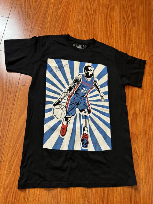 Art Mobb NBA LA Player Black T-Shirt Graphic Custom Tee ArtMobb M Signed