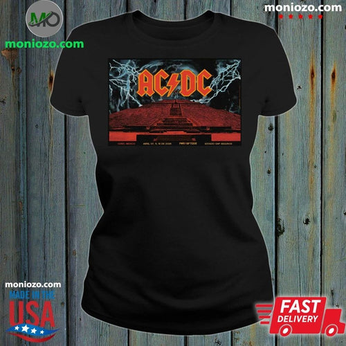 AC DC PWR UP Tour concert in Mexico City on April 7, 11, 15, 2026 Poster T-Edition For Fan Shirt