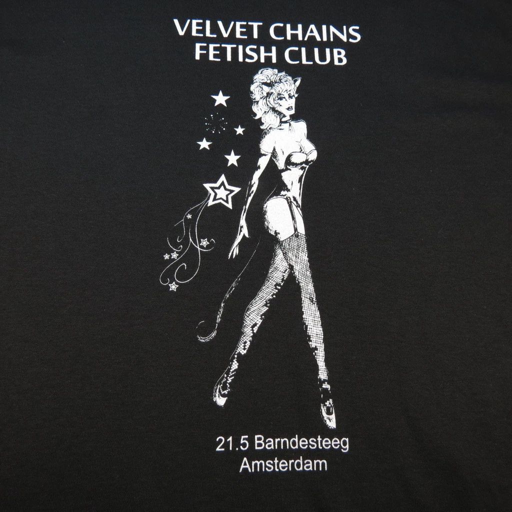 NEW VELVET CHAINS FETISH CLUB DIVE BAR AMSTERDAM TEE SHIRT Sz Mens S - 3XL
