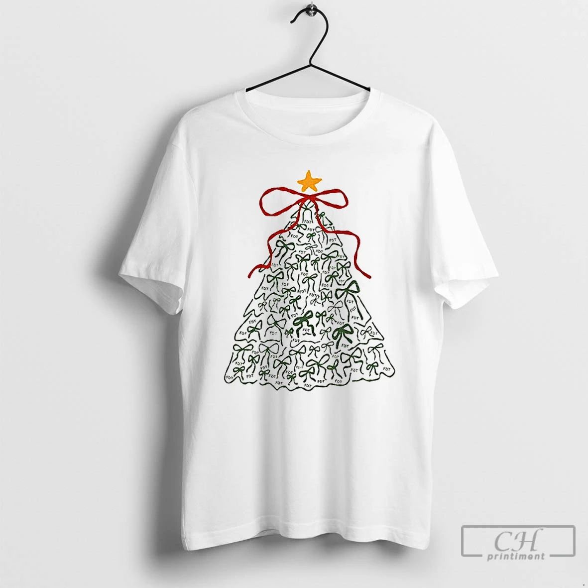 Classic Funny Christmas Tree Bow Fdt Political Humor Anti Trump T Shirts