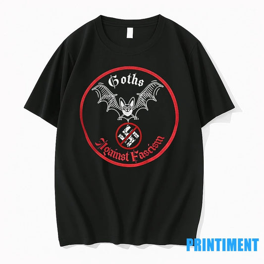 Goths Against Fascism Bat Nazi Logo Tshirts Sweater