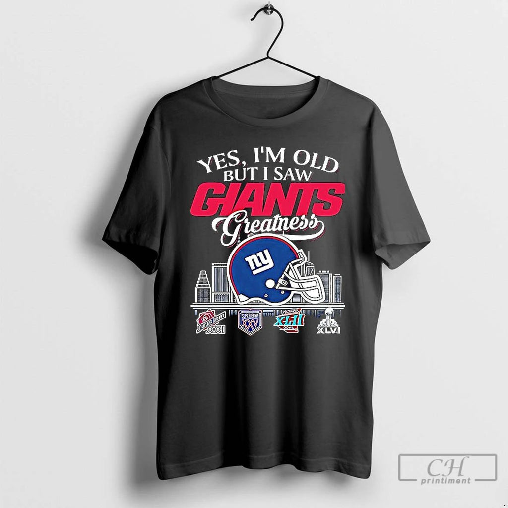 Premium New York Giants Yes Im Old But I Saw Greatness Helmet Ceramic Ceramic And
