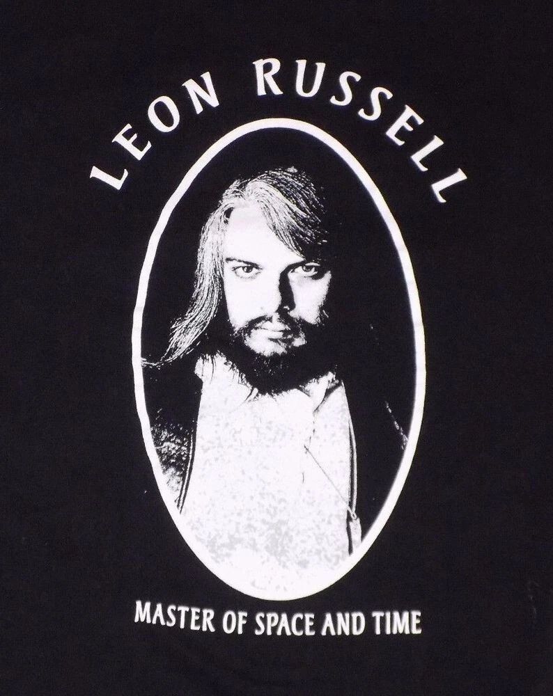 Leon Russell Master Of Space and Time Black Men All size Tee Shirt