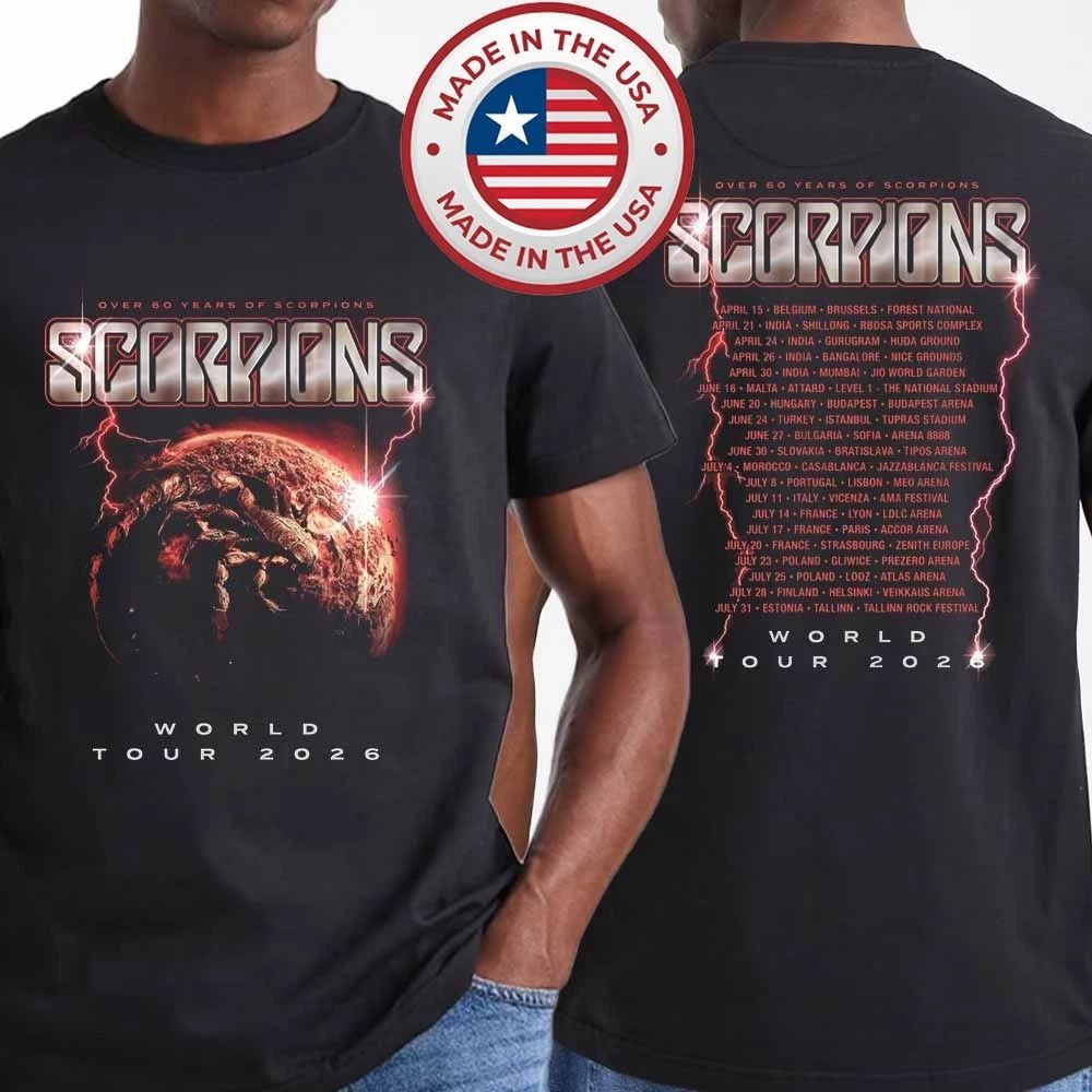 Scorpions Band Coming Home World Tour 2026 T-Shirt