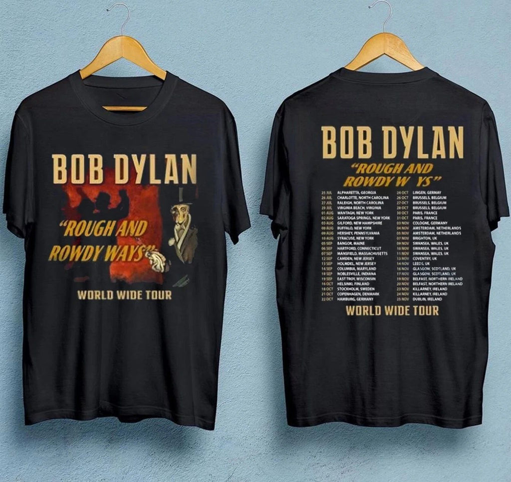 NEW!! Bob Dylan Rough And Rowdy Ways Worldwide Tour 2025 T-shirt