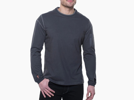 Kuhl Kommando Crew Organic Cotton Long Sleeve Shirt in Carbon - New w/ Tags