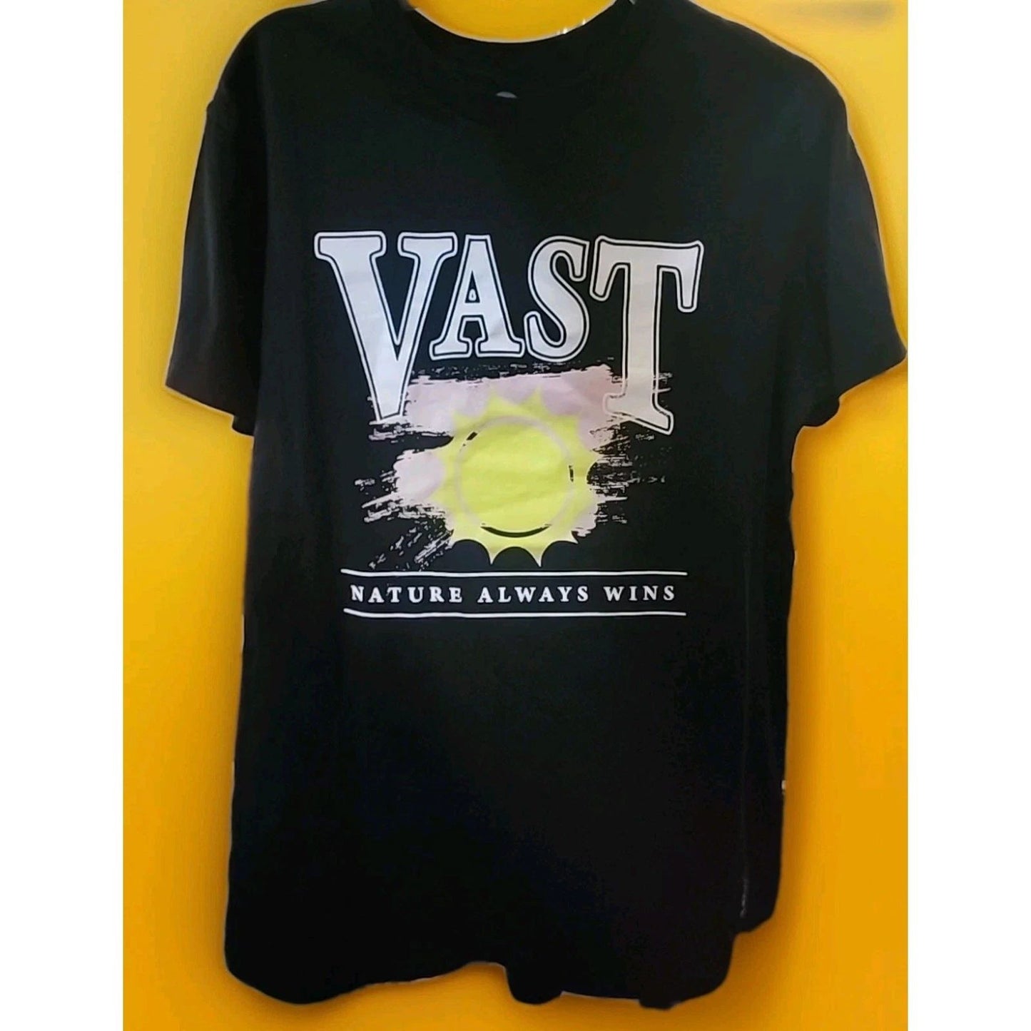 New Vast Surfer Tee Shirt Nature Always Wins Mens Medium Beach A130 Excellent