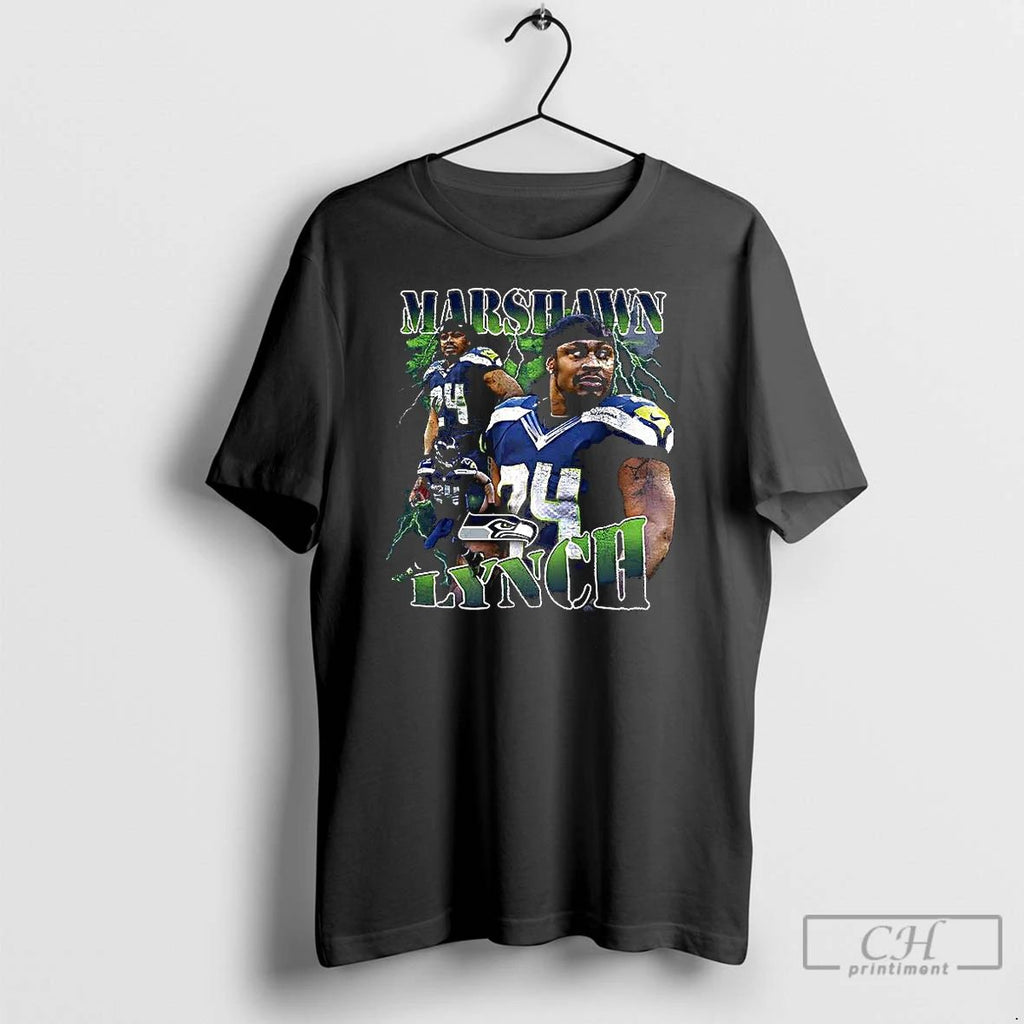 Premium Marshawn Lynch Seahawks Legendary Graphic