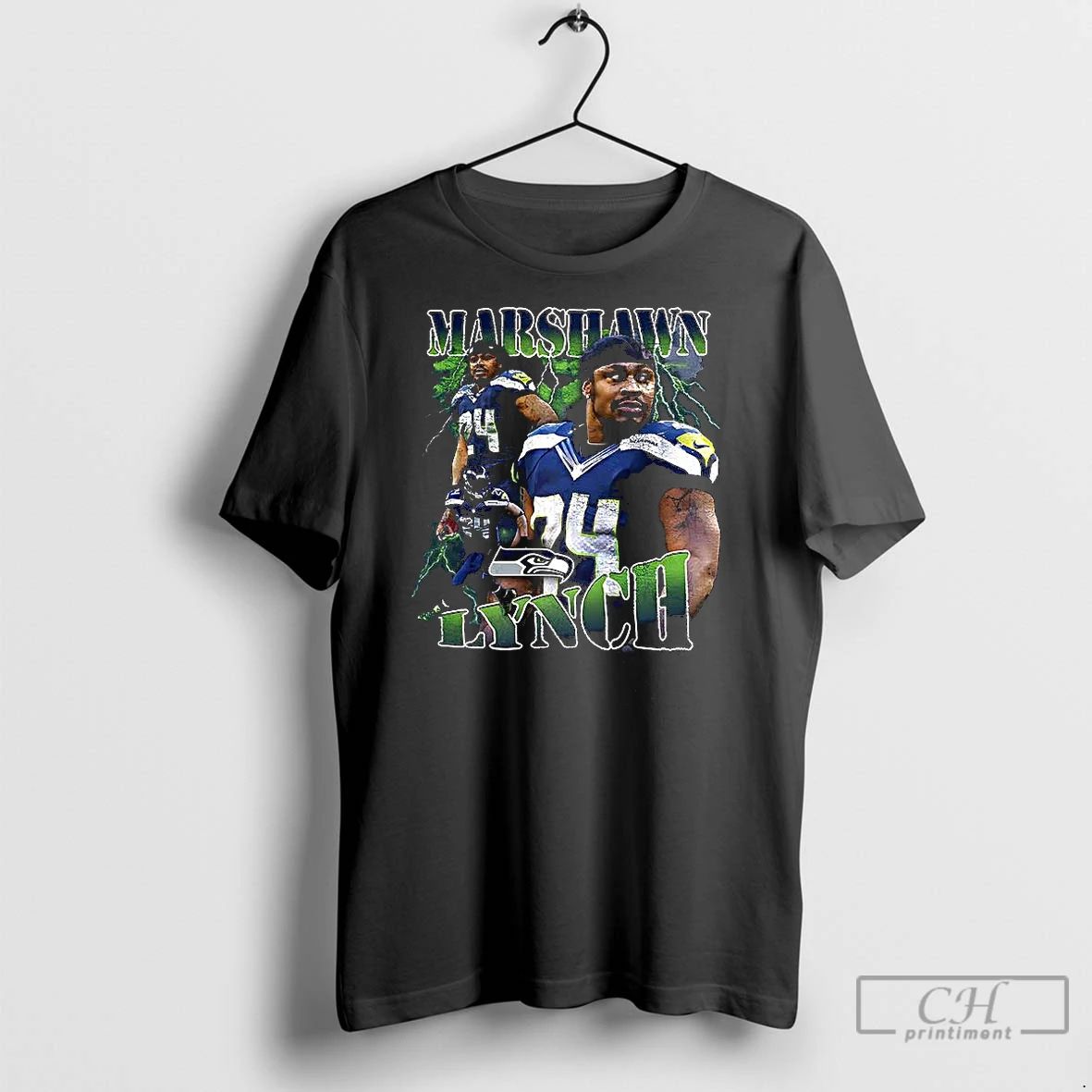Premium Marshawn Lynch Seahawks Legendary Graphic