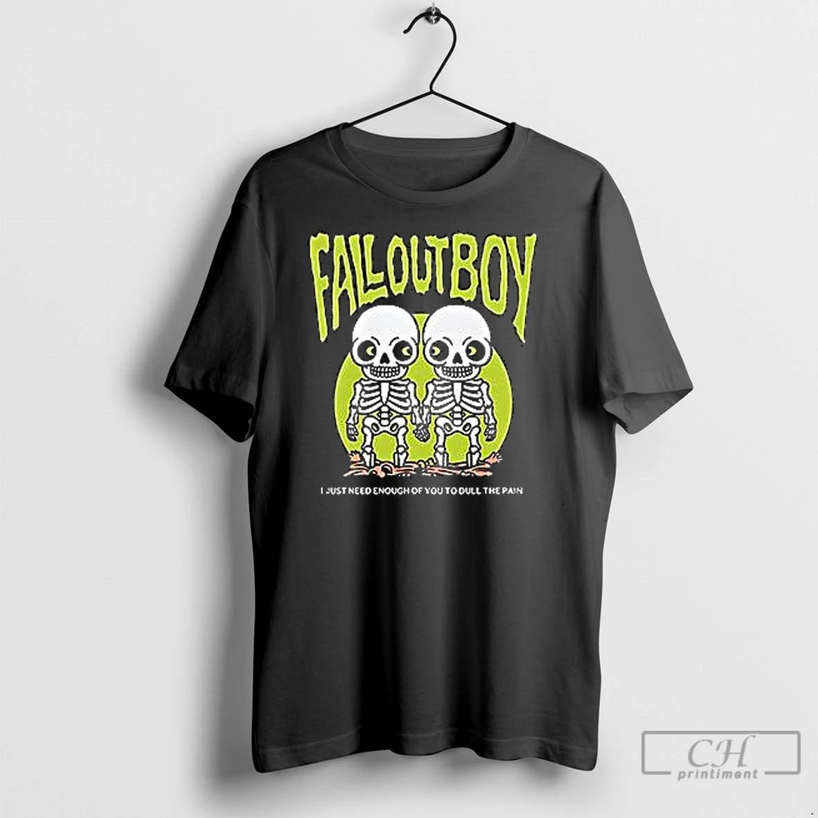 Classic Fall Out Boy Twin Skeleton Cartoon