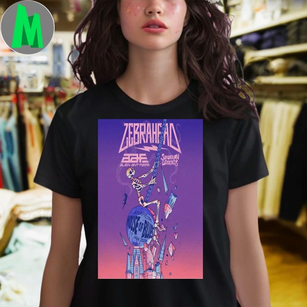 Zebrahead Anaheim 17-01-2026 Poster T-Shirt