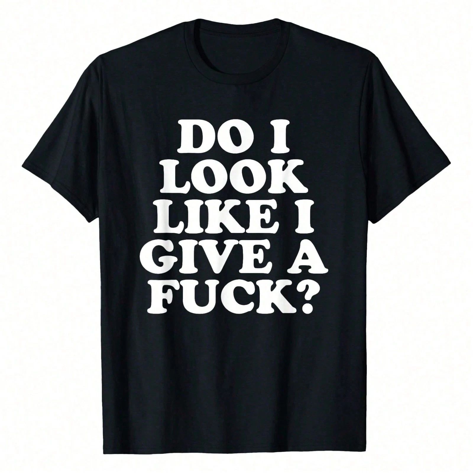 Look Like I Give A Funny Sarcastic Offensive Quote T-Shirt WoWoWomen's Plus Size