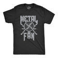 Mens Metal Fan T Shirt Funny Sarcastic Air Blowing Fan Graphic Novelty Music Tee