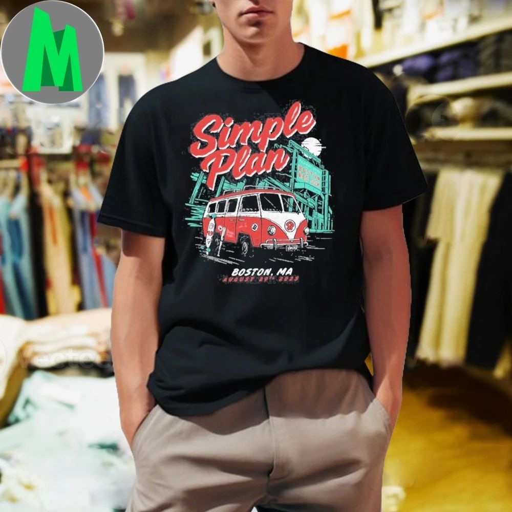 Simple Plan Aug 29, 2025 Boston, MA · MGM Music Hall at Fenway T-Shirt