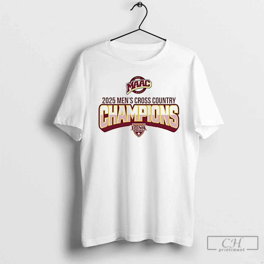 Premium Iona University Maac 2025 Mens Cross Country Champions T Shirts