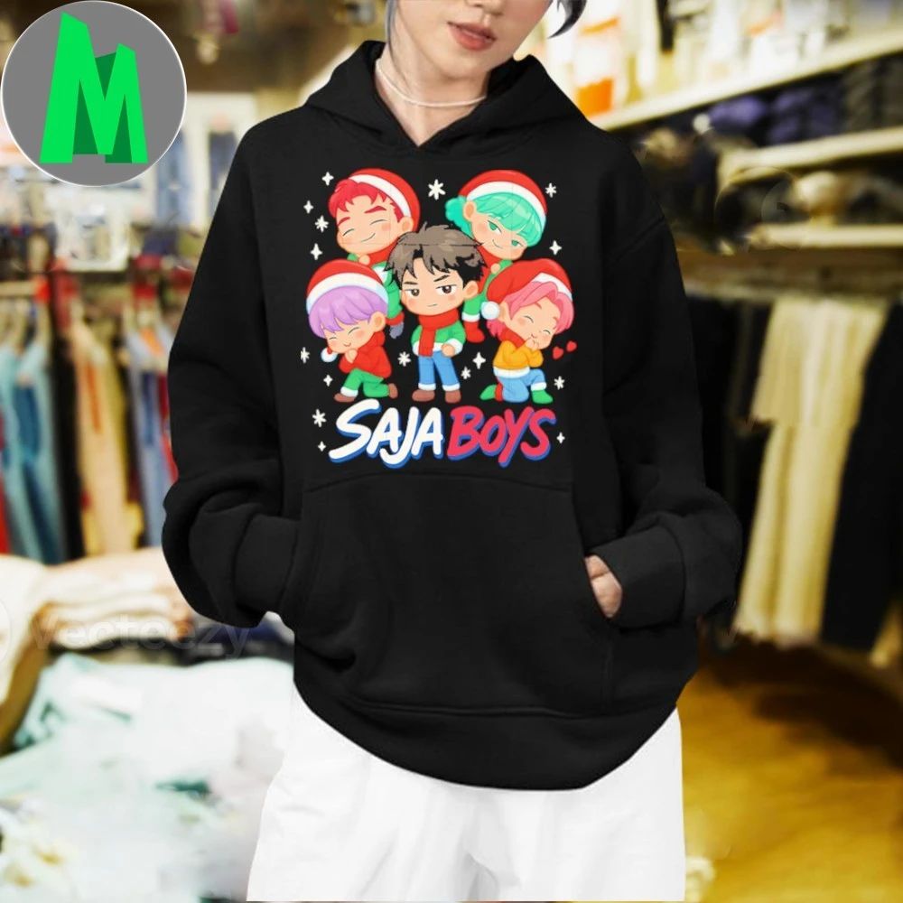 Chibi saja boys christmas hat christmas eve Shirt