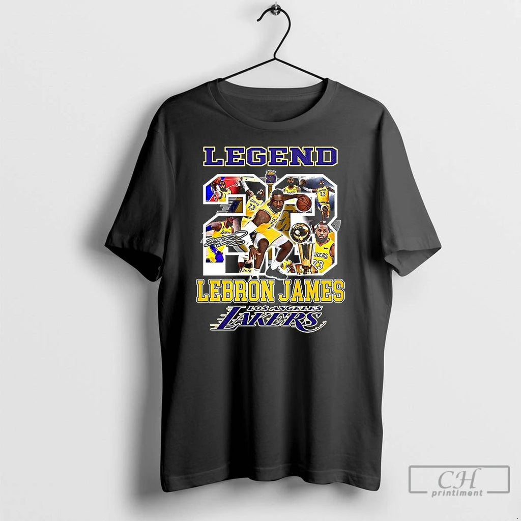 Classic Legend Lebron Lakers Los Angeles Number 23 Collage Signature