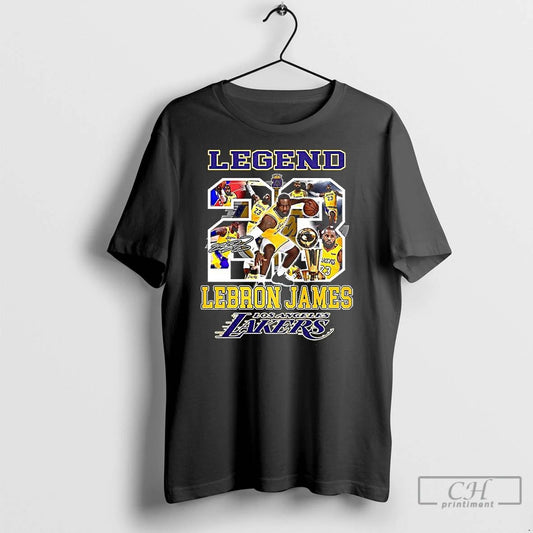 Classic Legend Lebron Lakers Los Angeles Number 23 Collage Signature