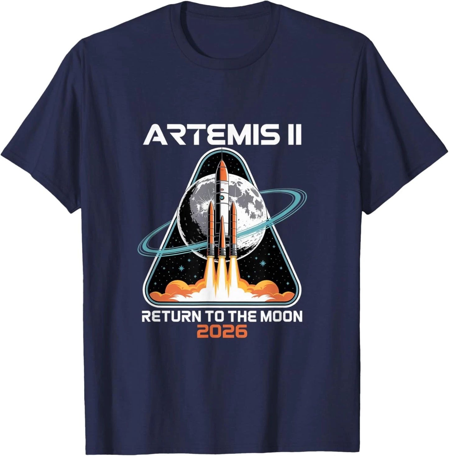 Artemis II to The Moon Rocket Launch Space Exploration Unisex T-Shirt