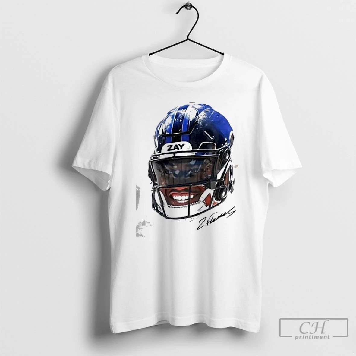Classic Zay Flowers Baltimore Ravens Football Portrait T Shirts