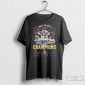Classic Los Angeles Dodgers 2024 2025 Back To Back World Series Champs Signatures T Shirts