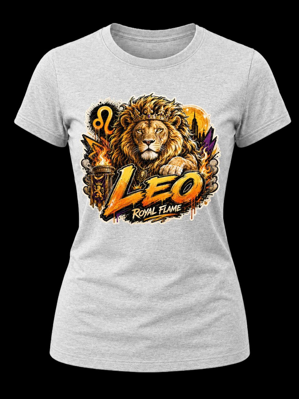 Leo Royal Flame Zodiac Shirt