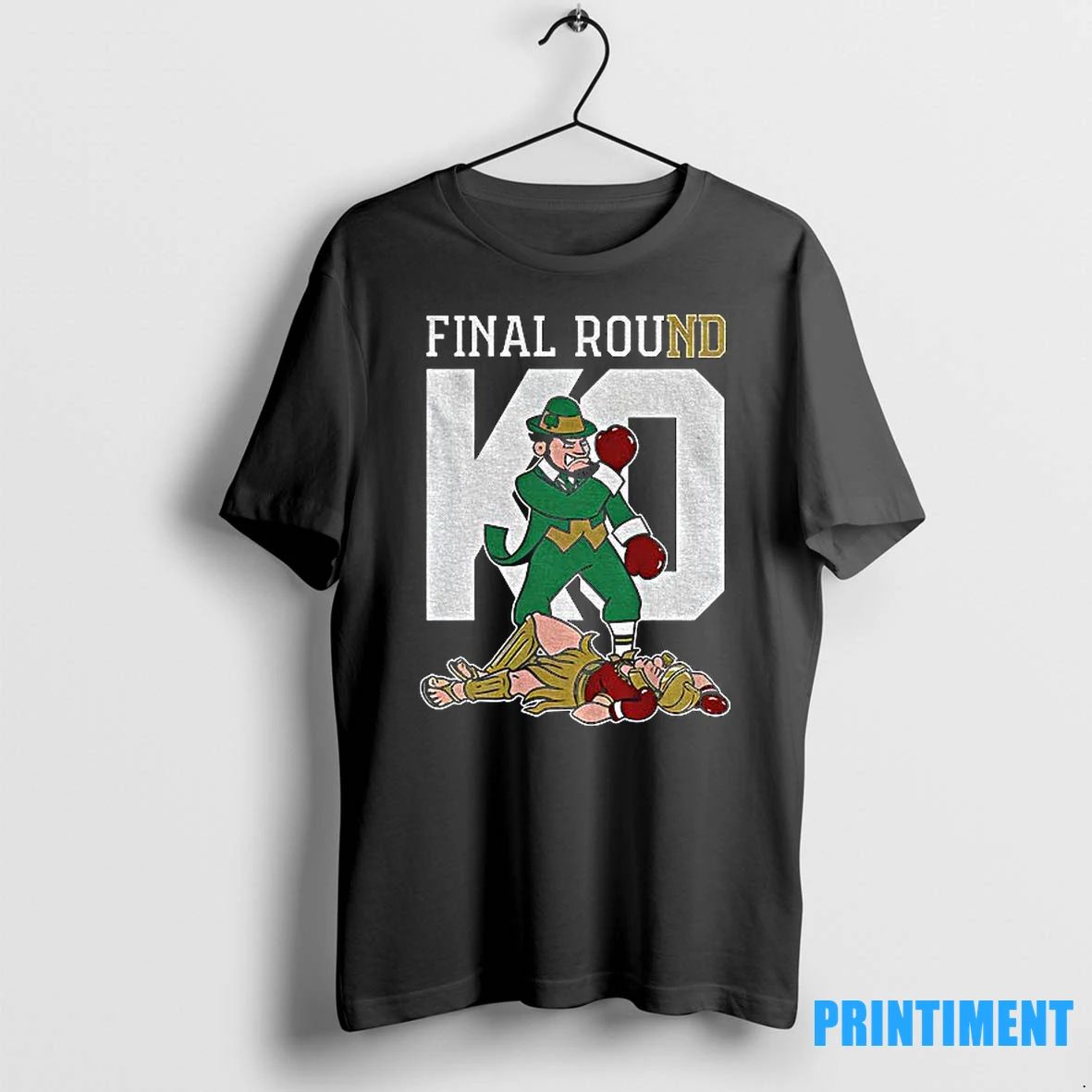 Notre Dame Fighting Irish Vs Usc Trojans Final Round Ko Mascot Tshirts Sweater
