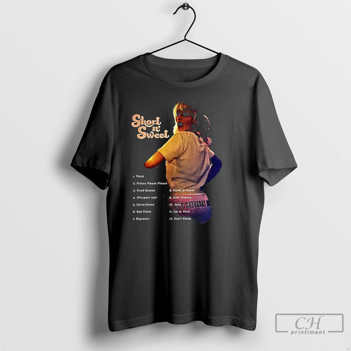 Classic Sabrina Short N Sweet Song List Music Lover T Shirts