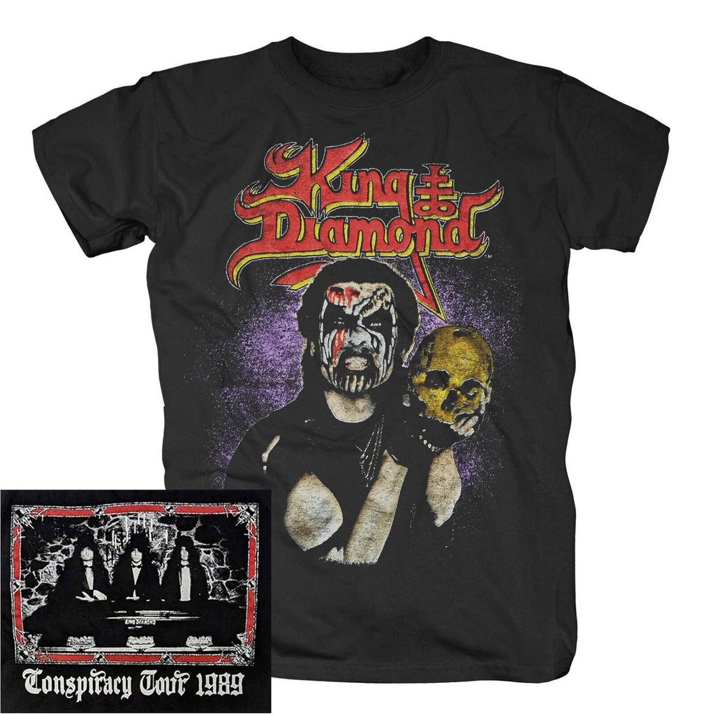 King Diamond Conspiracy Tour 89 Skull Shirt S M L XL XXL Official T-Shirt