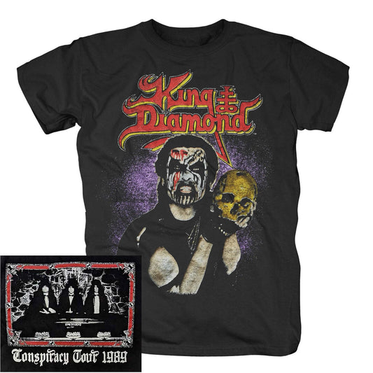 King Diamond Conspiracy Tour 89 Skull Shirt S M L XL XXL Official T-Shirt