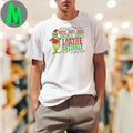 Grinch Santa hat hate hate hate double hate loathe entirely Merry Christmas Shirt