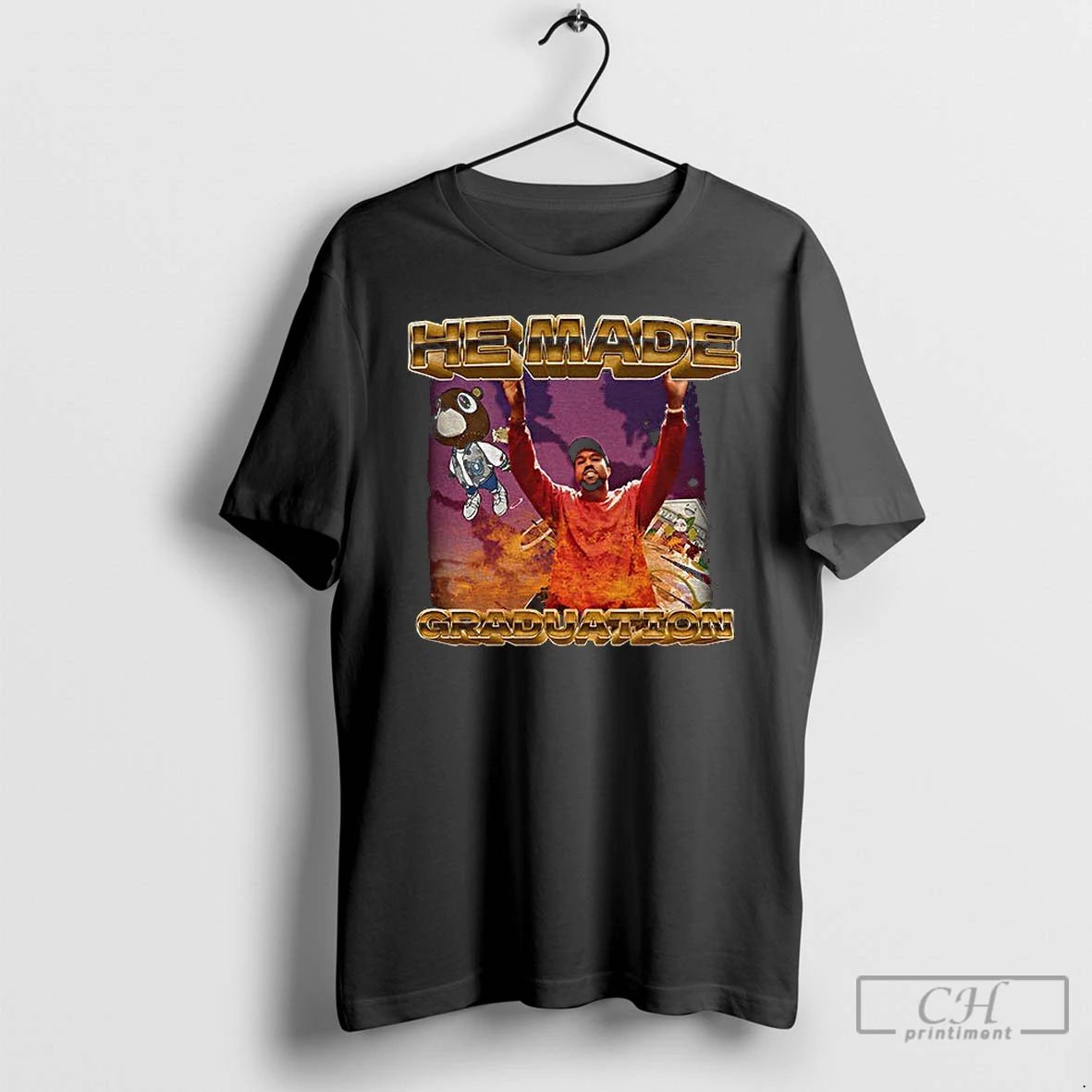 Premium Kanye West He Made Graduation T Shirts