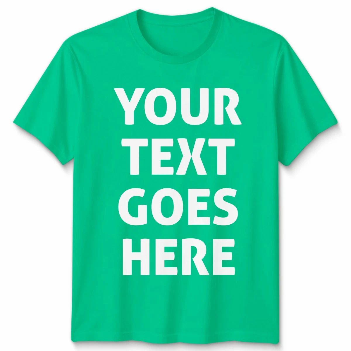 Custom Text Personalised Custom T-Shirt Your Text Design Mens Womens Tee