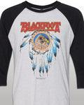 Vintage Tour-Style 3/4 Sleeve Blackfoot 1981 Concert Jersey T-Shirt SM-XXL