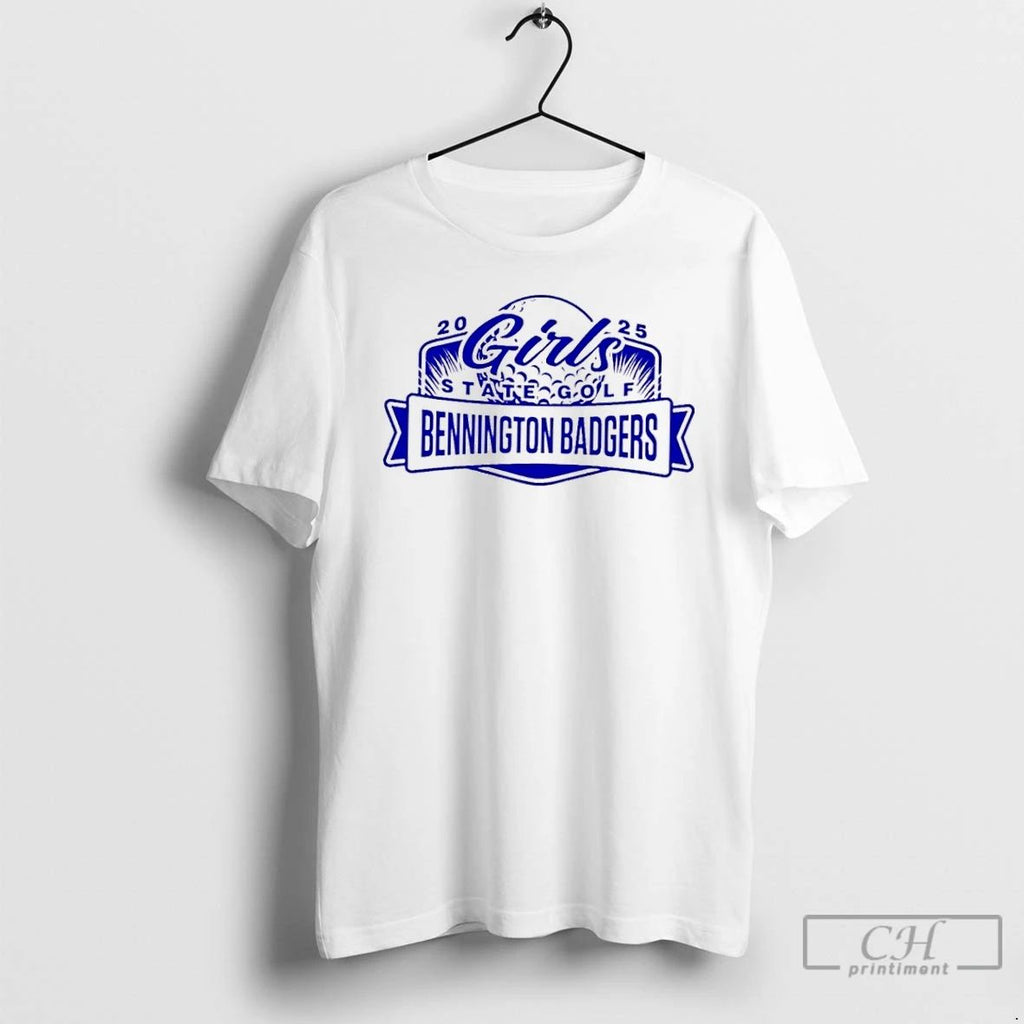 Premium Bennington Badgers 2025 Girls State Golf Logo T Shirts