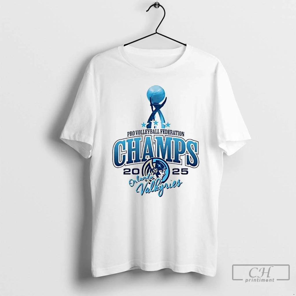 Premium Orlando Valkyries Pro Volleyball Federations 2025 Champions T Shirts