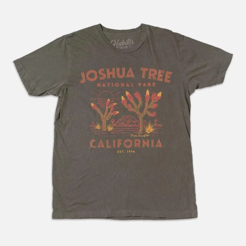 Joshua Tree California National Park Comfort Tee Soft Vintage Travel Shirt