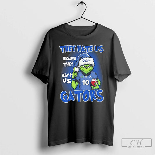 Classic They Hate Us Cause They Aint Us Florida Gators Grinch Christmas T Shirts