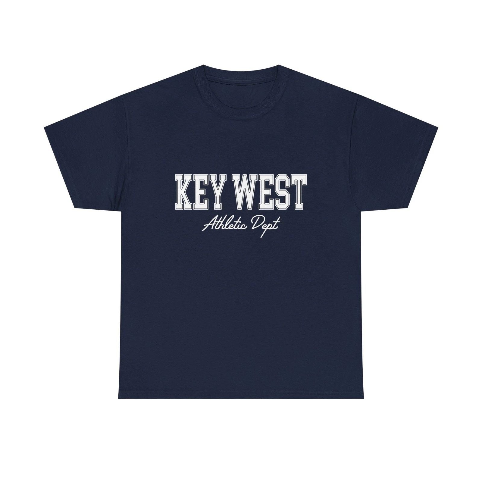 Key West Florida Retro Souvenir Simple Y2k Aesthetic, Athletic Dept Tee