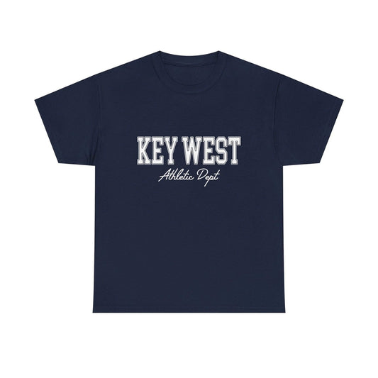 Key West Florida Retro Souvenir Simple Y2k Aesthetic, Athletic Dept Tee