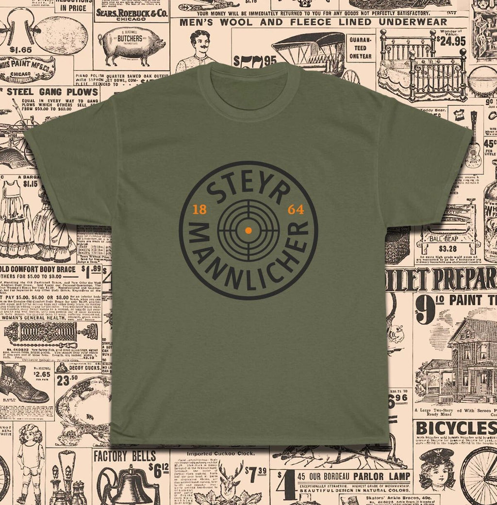 New Steyr Arms Mannlicher Logo T-Shirt American Size S-5XL T-Shirt