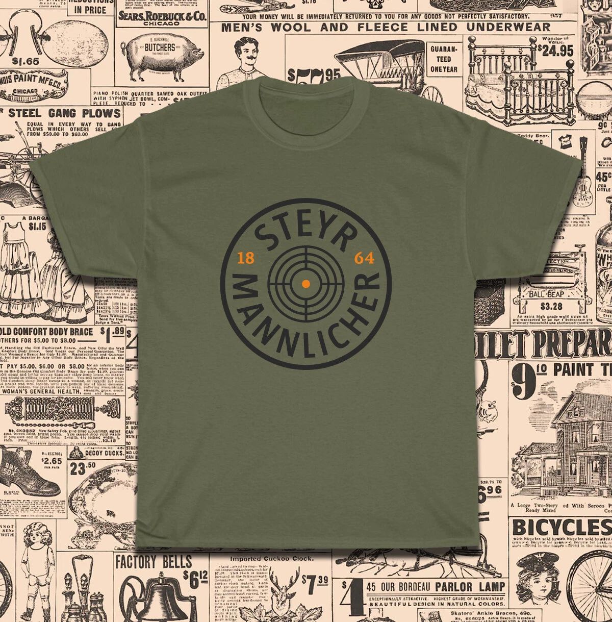 New Steyr Arms Mannlicher Logo T-Shirt American Size S-5XL T-Shirt