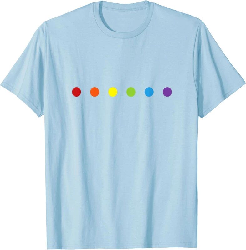 Rainbow Polka Dot Gay Pride Colors LGBTQ Ally Unisex T-Shirt