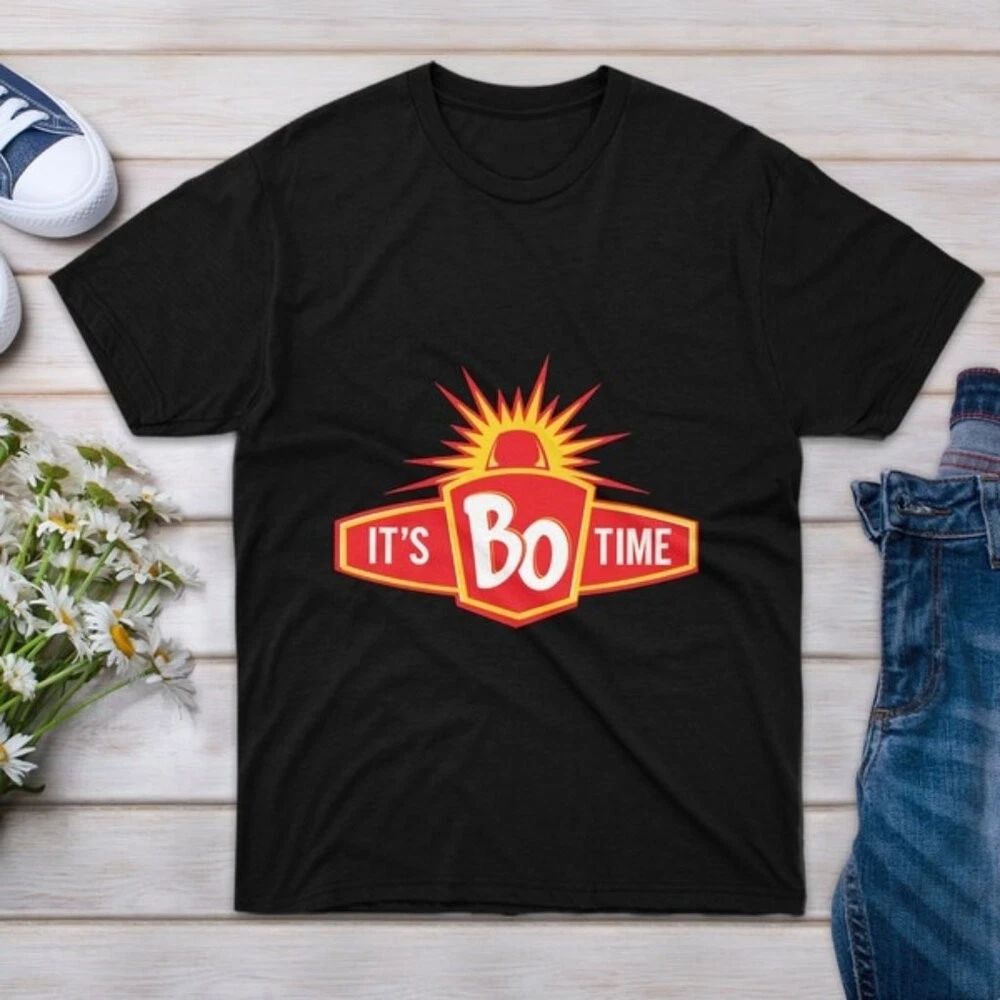 Bojangles Its Bo Time Funny Fast Food Restaurant Logo Graphic Fan T-Shirt