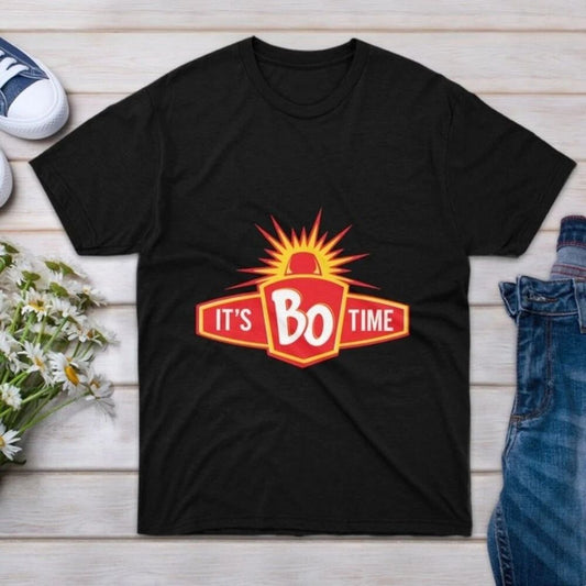 Bojangles Its Bo Time Funny Fast Food Restaurant Logo Graphic Fan T-Shirt
