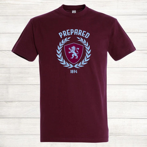 Aston Villa Prepared AVFC Claret and Blue AVFC Football Top Trainer T Shirt