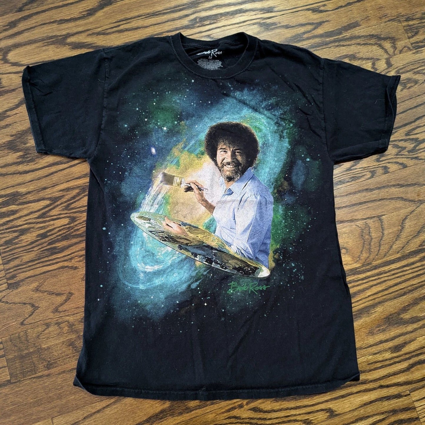 Bob Ross Space Galaxy SHIRT (Medium) Painting Art Brush Nostalgia