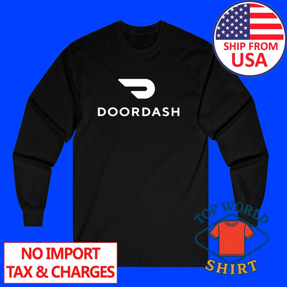 Doordash Food Delivery Driver Men's Black Size S to 2XL