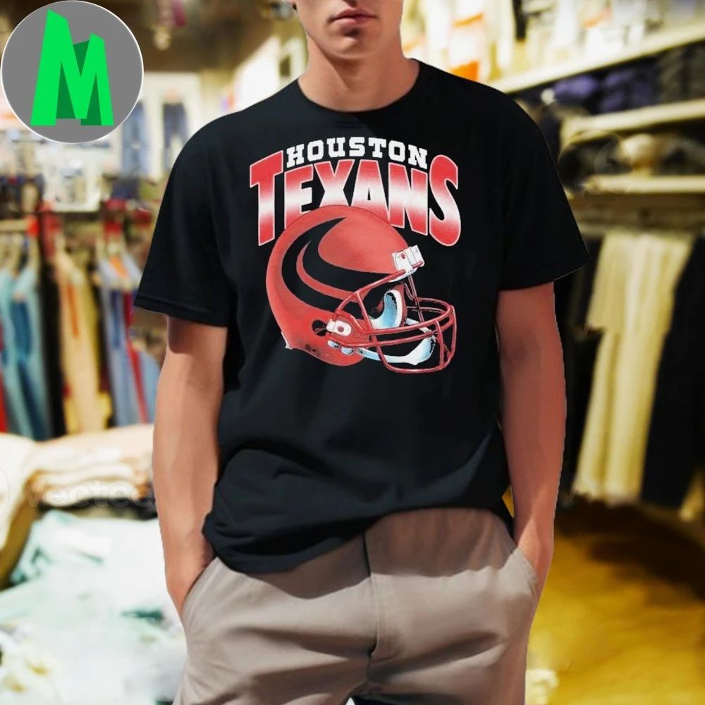 Original Houston Texans Gradient Helmet Hot Shirt